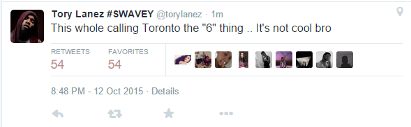 Twit de Tory Lanez