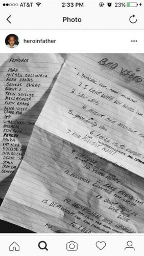 tracklist bad vibes forever