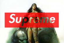 Colección de camisetas por Boris Vallejo x Supreme 2014