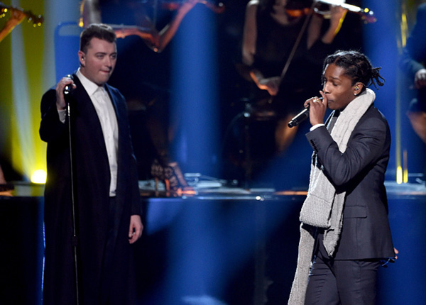 Sam Smith y A$AP Rocky interpretan 'I'm Not The Only One' en los AMA 2014