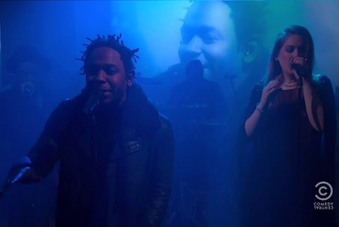 Kendrick Lamar presenta un nuevo tema en 'The Colbert Report'
