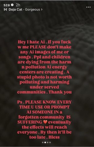 sza inteligencia artificial