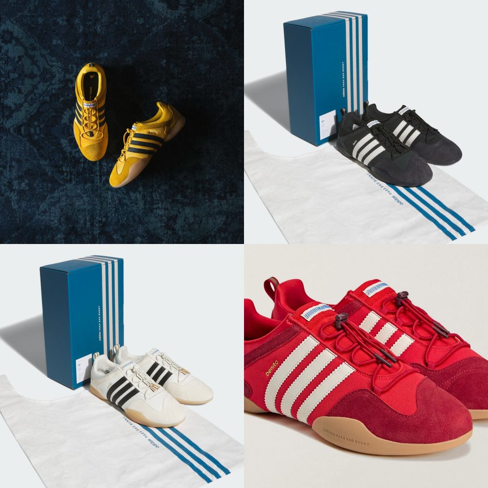 adidas Ballerina Bad Bunny colorways Bold Gold Off White Black Flamboyan