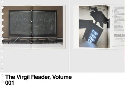 «The Virgil Reader»: el manual de Virgil Abloh para creativxs