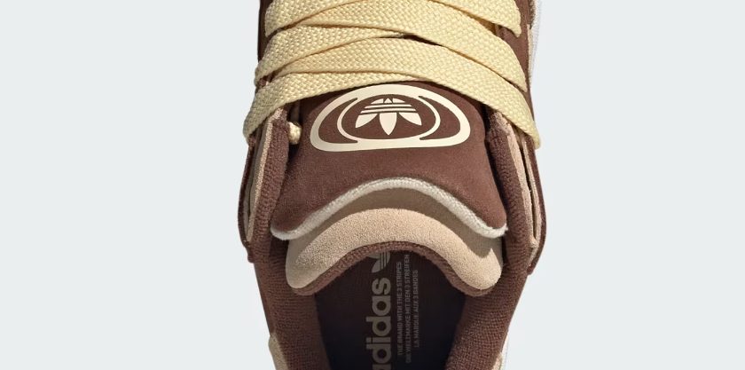 adidas Campus 00s detalle lengüeta gruesa acolchada proporciones chunky