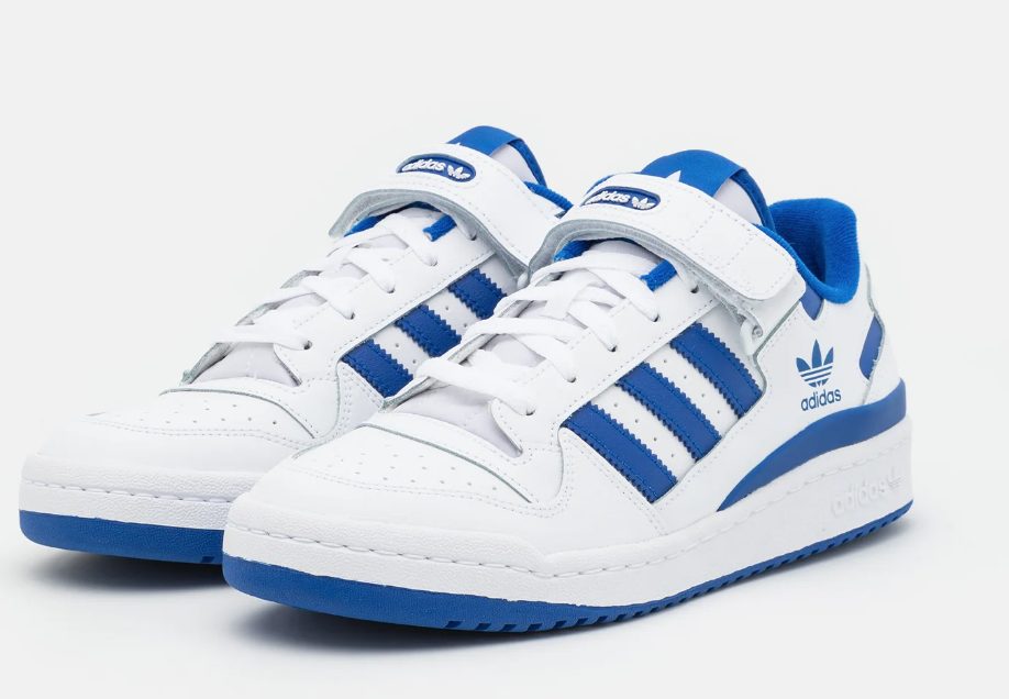 adidas forum low cloud white royal blue