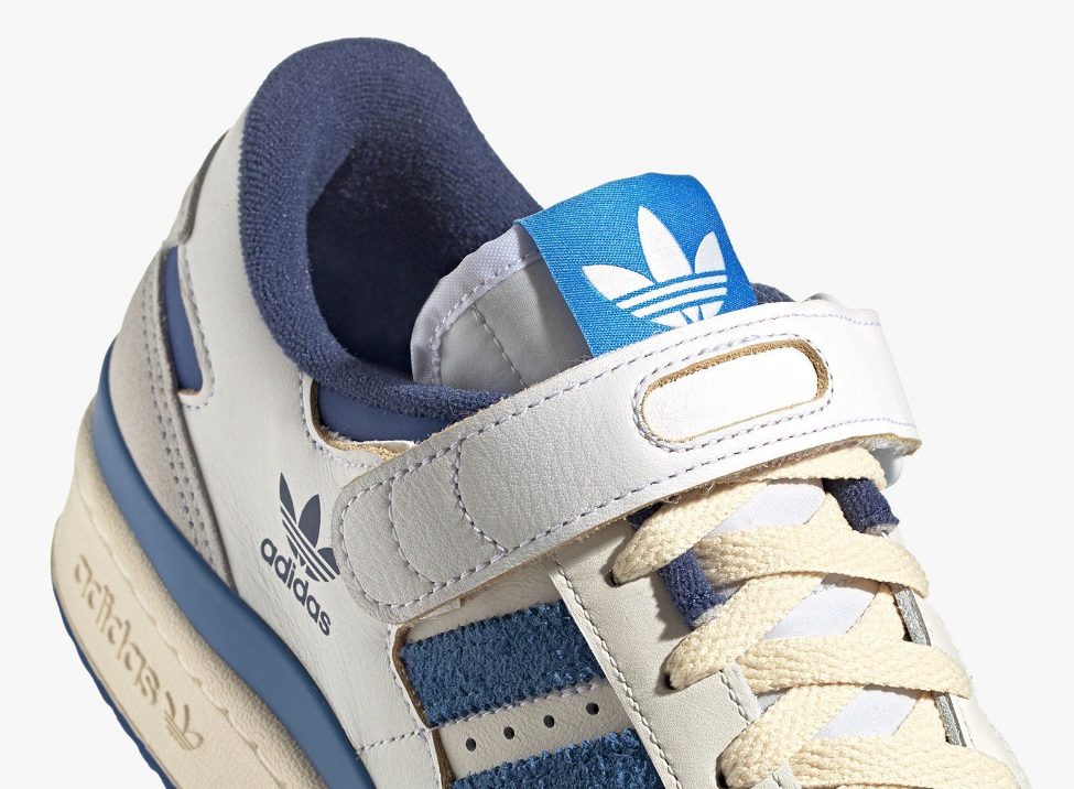 adidas Forum Low detalle correa entrecruzada tobillo velcro X forma
