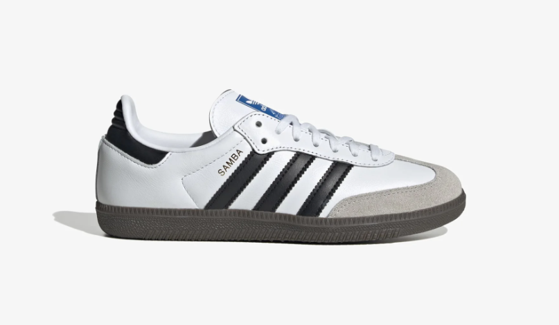 adidas Samba OG White Black Gum B75806 lateral T-toe bandas dentadas 2026