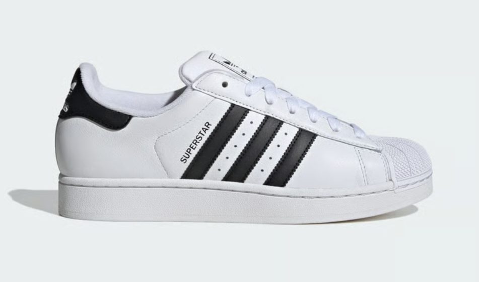 adidas Superstar Cloud White Core Black shell toe goma nervada lateral