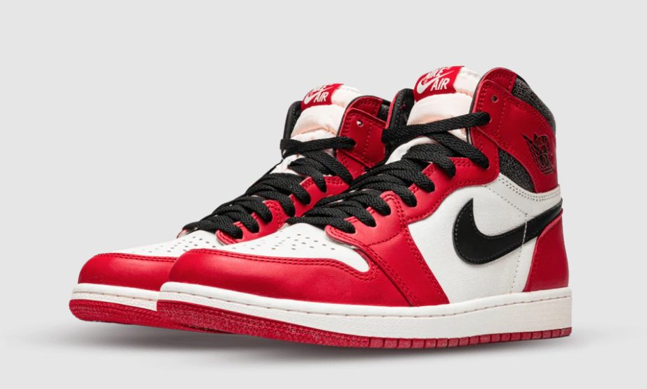 Air Jordan 1 Retro High OG Chicago o Bred colorway lateral
