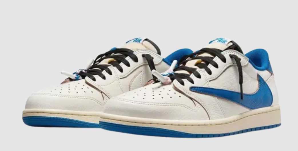 Fragment Travis Scott Air Jordan 1 Low Military Blue reverse Swoosh azul noviembre 2025
