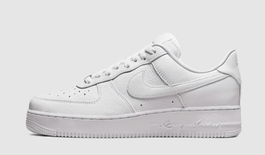 Nike Air Force 1 Low NOCTA Certified Lover Boy blanco branding NOCTA lateral 2024