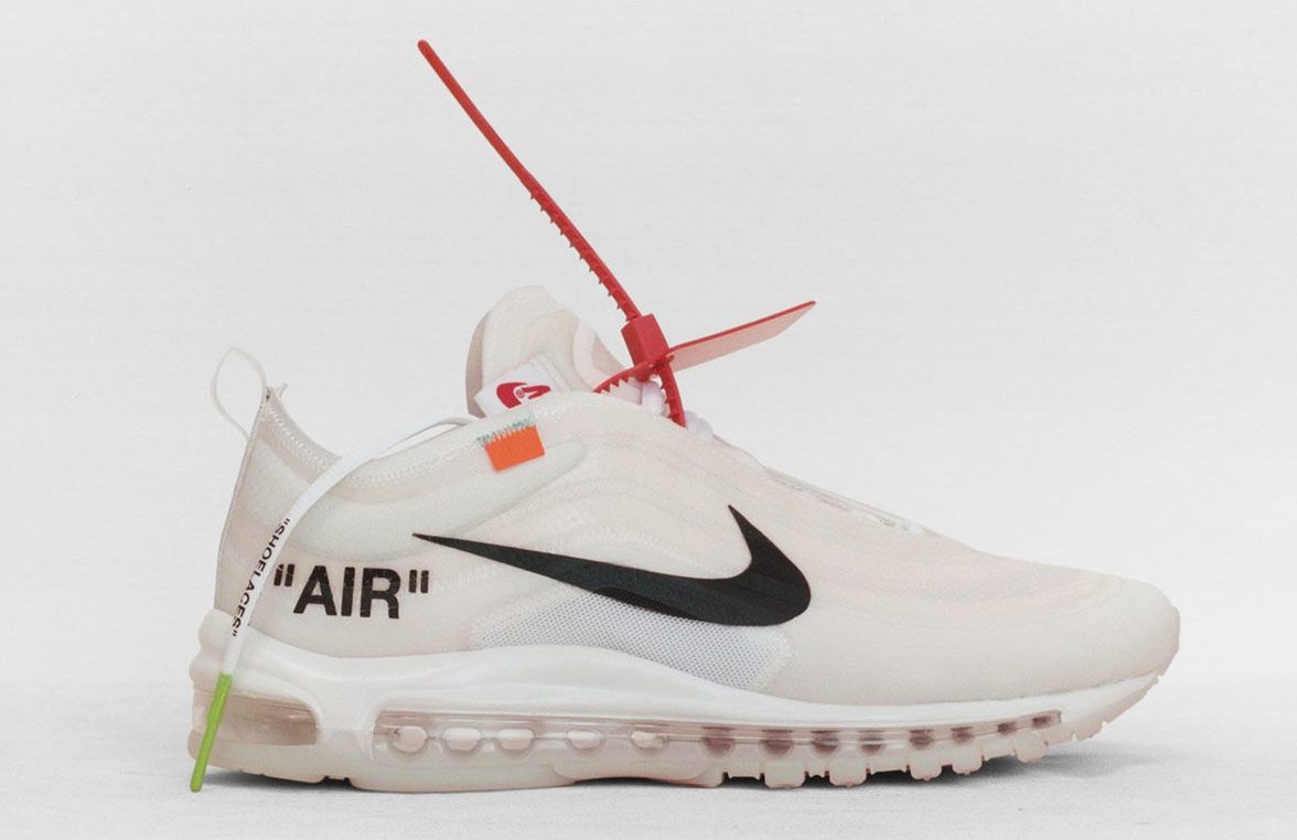 Off-White Nike Air Max 97 GHOSTING upper semitranslucido 2017 pack