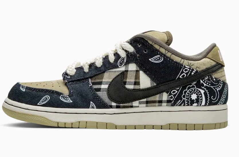 Travis Scott Nike SB Dunk Low estampado bandana paisley 2020 unico dunk low publico