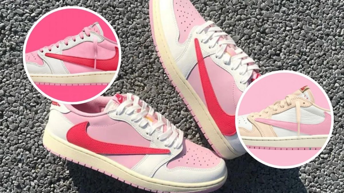 Las Travis Scott x Air Jordan 1 Low «Pink Pack» llegan este mes