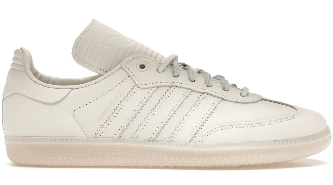 adidas Humanrace Samba Pharrell base crema cuero ECCO talon flotante seis colores lateral