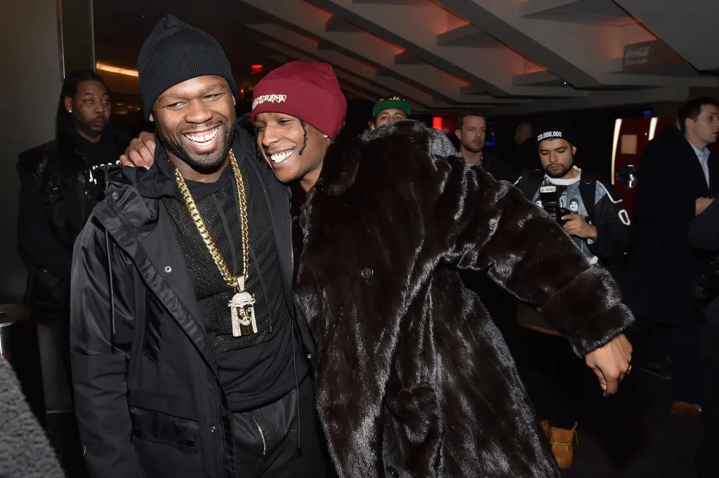 50 Cent y A$AP Rocky celebran juntos la victoria de los Knicks