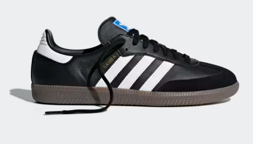 adidas Samba negras universo adidas Heritage streetwear modelo iconico lateral angulo