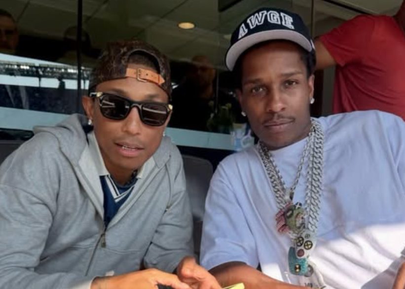 Confunden a Pharrell con A$AP Rocky durante la final del Mundial