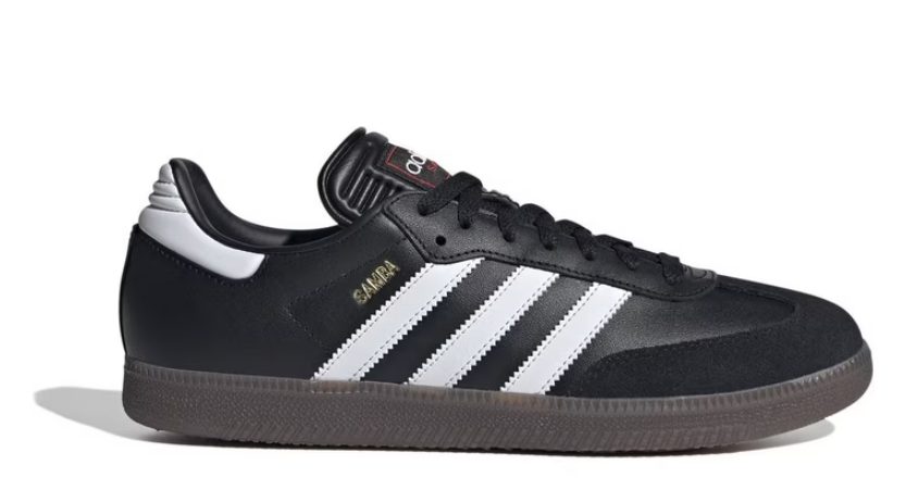 detalle de la adidas Samba OG, puntera en T y suela de goma