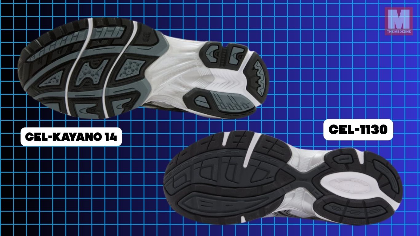 Detalle TRUSSTIC y suela Gel-1130 vs Gel-Kayano 14