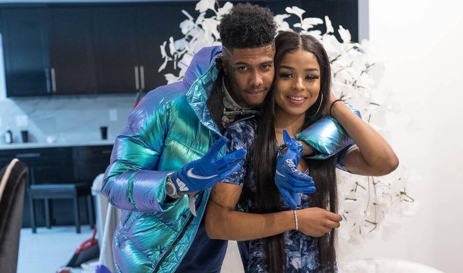 Blueface y Chrisean Rock la lían en la carretera y los para la policía