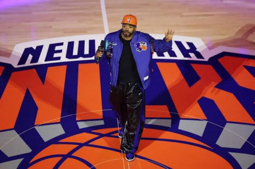 Method Man actúa en el inicio de temporada de los Knicks