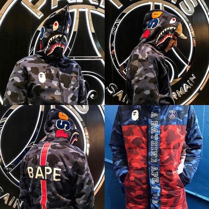 BAPE celebra el aniversario de su tienda en París colaborando con el PSG psg bape 59030 - BAPE celebra el aniversario de su tienda en París colaborando con el PSG